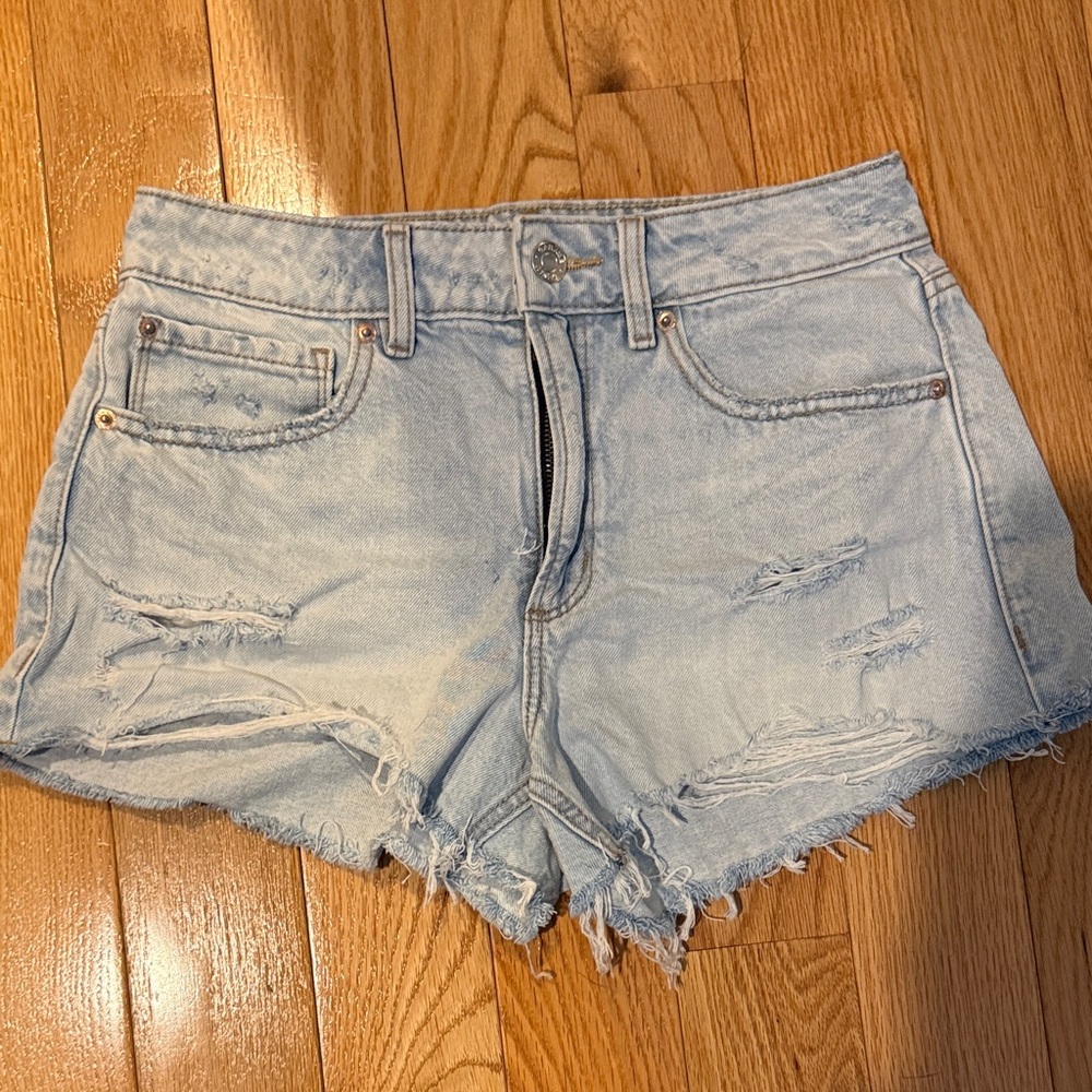 Garage Festival Light Blue Denim Shorts - 3